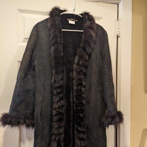 38" Toscana Shearling Lambskin Coat - Size 26